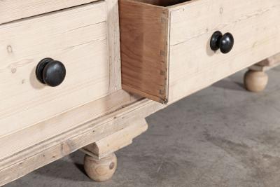 Monumental 19thC English Pine Housekeepers Cupboard