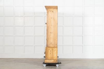 Monumental 19thC English Pine Housekeepers Cupboard