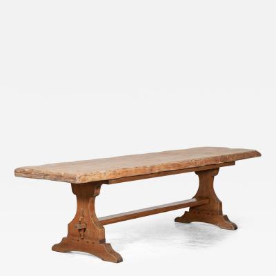 Monumental 19thC Scottish Estate Scrub Top Pine Refectory Table