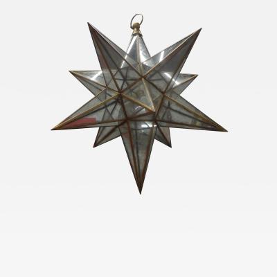 Monumental 52 Inch Star Shaped Chandelier