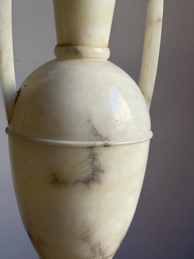 Monumental Alabaster Amphora Lamp