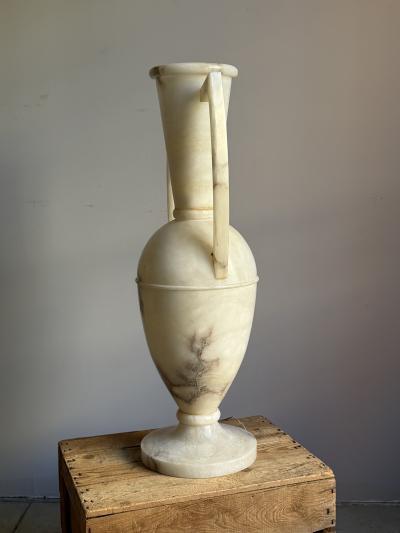 Monumental Alabaster Amphora Lamp
