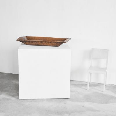 Monumental Antique Hand Carved Wooden Trough or Bowl Wabi Sabi 19th Century