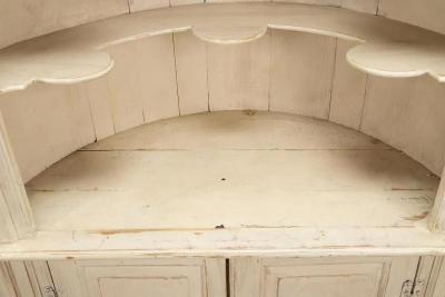 Monumental Architectural Alcove Painted Cabinet