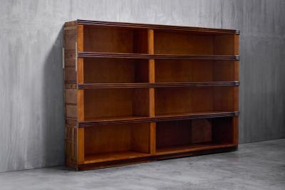 Monumental Art Deco Corner Display Cabinet Italy Mid 20th Century