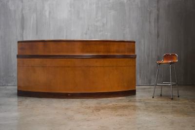 Monumental Art Deco Curved Counter Italy Mid 20th Century