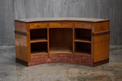 Monumental Art Deco Curved Counter Italy Mid 20th Century