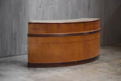 Monumental Art Deco Curved Counter Italy Mid 20th Century