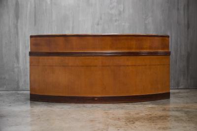 Monumental Art Deco Curved Counter Italy Mid 20th Century