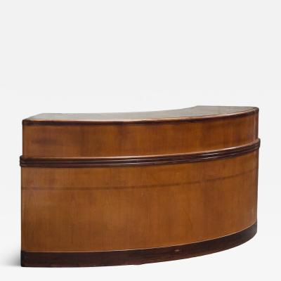 Monumental Art Deco Curved Counter Italy Mid 20th Century