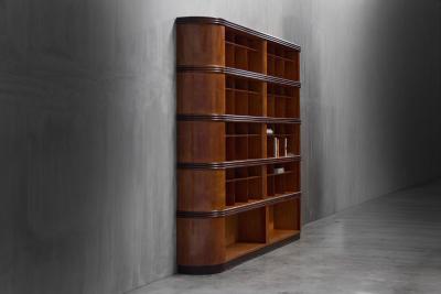 Monumental Art Deco Display Cabinet Italy Mid 20th Century