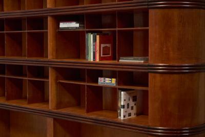 Monumental Art Deco Display Cabinet Italy Mid 20th Century