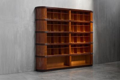 Monumental Art Deco Display Cabinet Italy Mid 20th Century