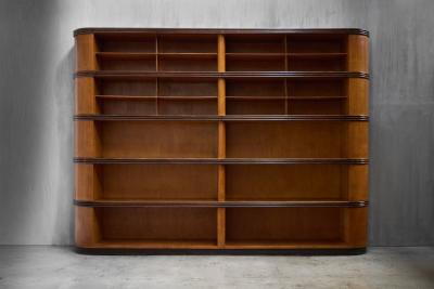 Monumental Art Deco Display Cabinet Italy Mid 20th Century