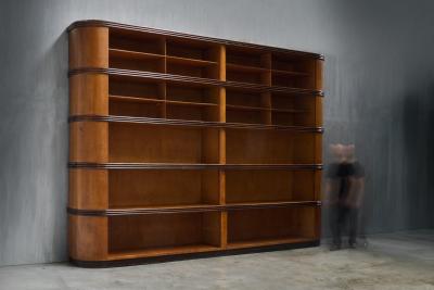 Monumental Art Deco Display Cabinet Italy Mid 20th Century