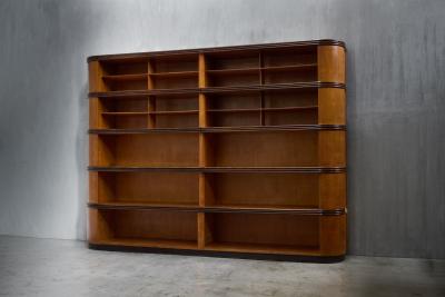 Monumental Art Deco Display Cabinet Italy Mid 20th Century