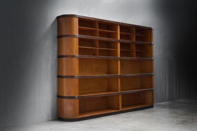 Monumental Art Deco Display Cabinet Italy Mid 20th Century