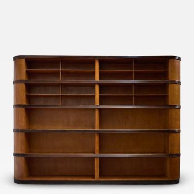 Monumental Art Deco Display Cabinet Italy Mid 20th Century