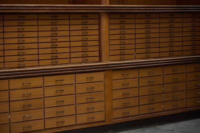 Monumental Art Deco Display Cabinet with Drawers Italy Mid 20th Century