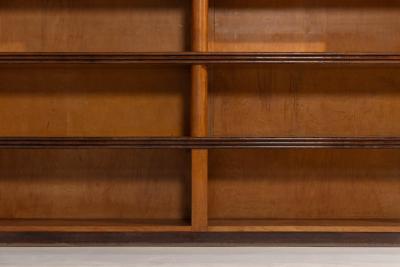 Monumental Art Deco Display Corner Cabinet Italy Mid 20th Century