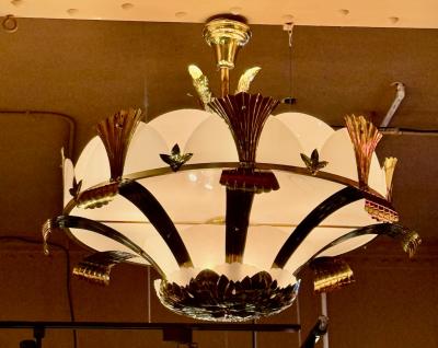 Monumental Art Deco Theater Chandelier 1920s Warfield Theater San Francisco