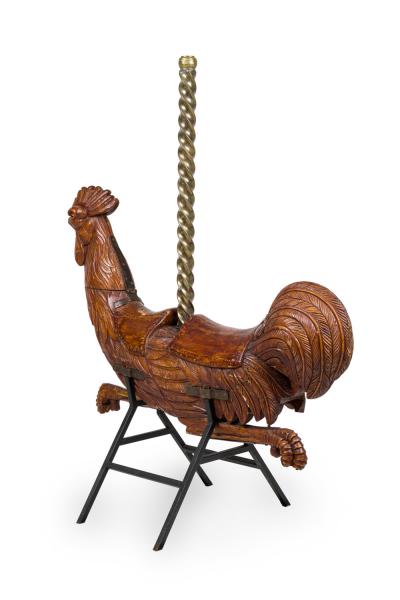 Monumental Carousel Rooster Figure