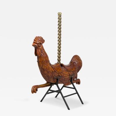 Monumental Carousel Rooster Figure