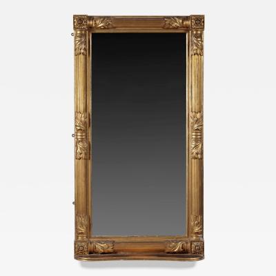 Monumental Carved Gilded Pier Mirror