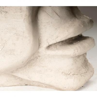 Monumental Cast Stone Architectural Element Nose and Mouth Profile