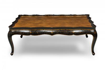 Monumental Chinese Export Gilt and Painted Low Coffee Table