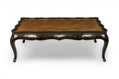 Monumental Chinese Export Gilt and Painted Low Coffee Table