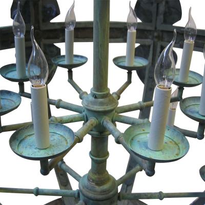 Monumental Copper Sixteen Light Globe Lantern