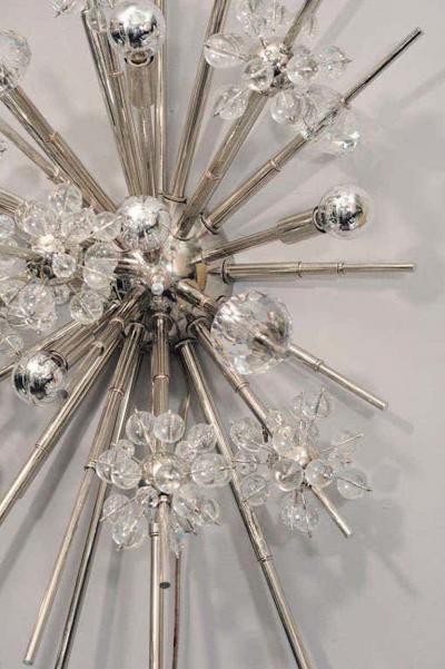 Monumental Crystal Starburst Sconce