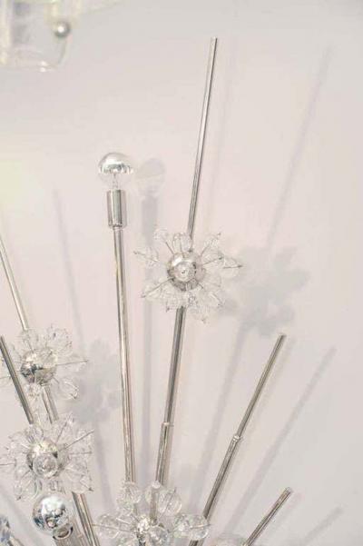 Monumental Crystal Starburst Sconce
