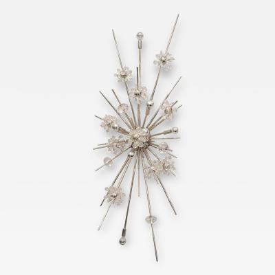 Monumental Crystal Starburst Sconce