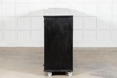 Monumental Ebonised English Oak Dresser Base