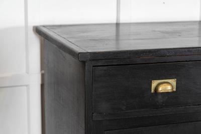 Monumental Ebonised English Oak Dresser Base