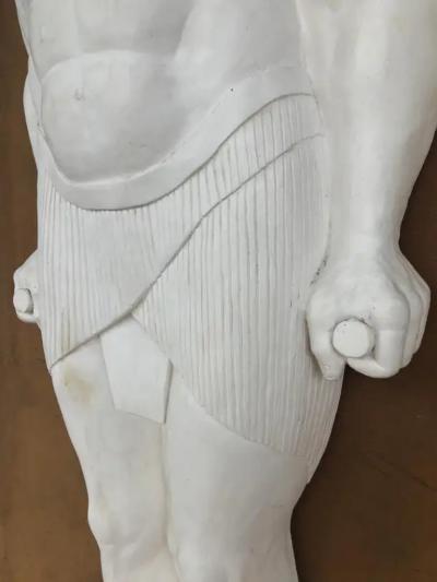 Monumental Egyptian Revival Plaster on Fiberglass Sculptures