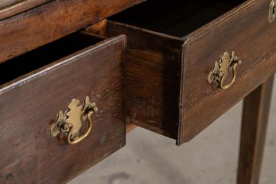 Monumental English 19thC Oak Vernacular Dresser Base