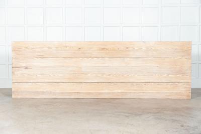 Monumental English Ebonised Bleached Brutalist Pine Dining Table