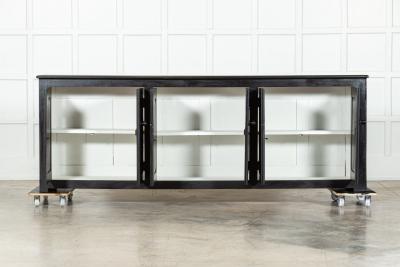 Monumental English Ebonised Pine Dresser Base