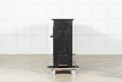 Monumental English Ebonised Pine Dresser Base