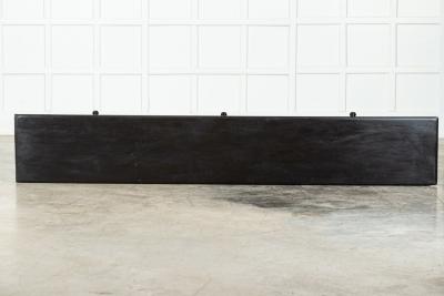 Monumental English Ebonised Pine Dresser Base