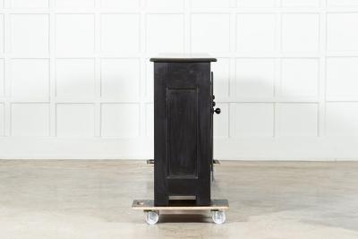 Monumental English Ebonised Pine Dresser Base