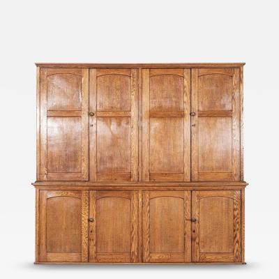 Monumental English Oak Housekeepers Cupboard