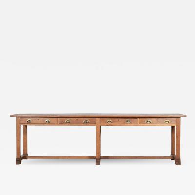 Monumental English Oak Refectory Table