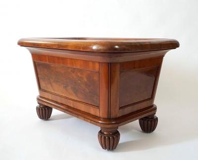 Monumental English Regency Mahogany Champagne Cooler or Log Bin circa 1830