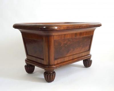 Monumental English Regency Mahogany Champagne Cooler or Log Bin circa 1830