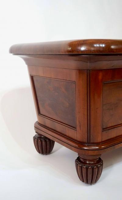 Monumental English Regency Mahogany Champagne Cooler or Log Bin circa 1830