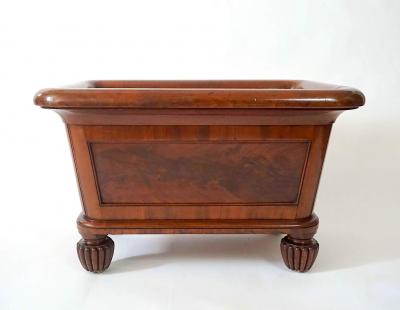 Monumental English Regency Mahogany Champagne Cooler or Log Bin circa 1830
